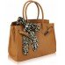 Cute Black Fashion Scarf Tote Handbag in Six Different Colours